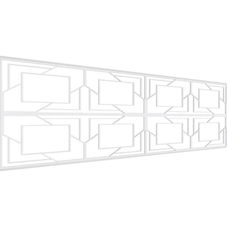 Ekena Millwork Set of Four Panels for 94 1/2"W x 28 1/4"H Monument Fretwork Wainscot Wall Paneling WPKP14X01X47MMT